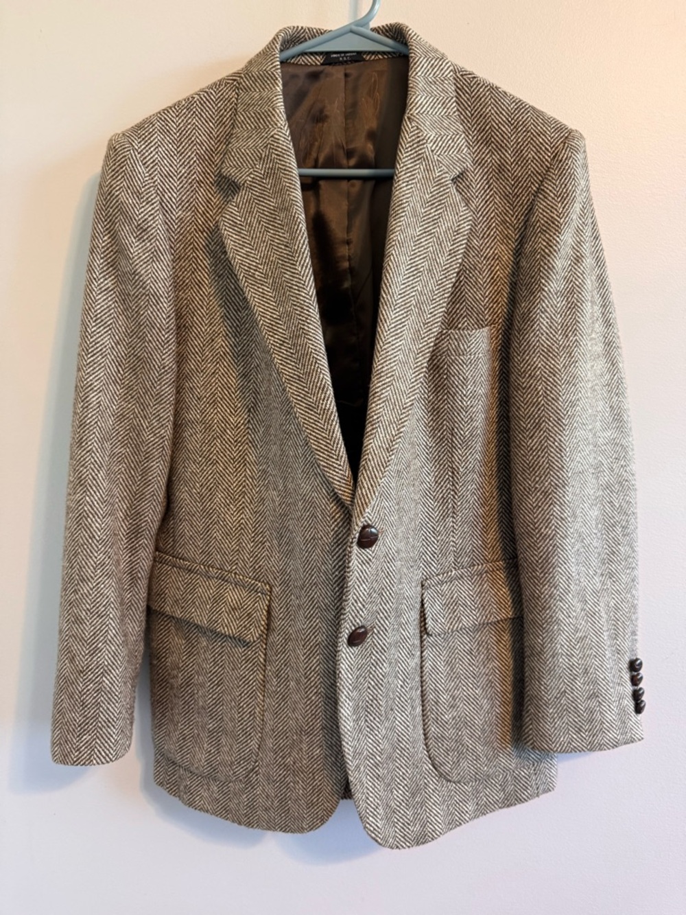 VTG Joe Namath Signature Herringbone Vintage Tweed Sports jacket‎ Men’s 40S